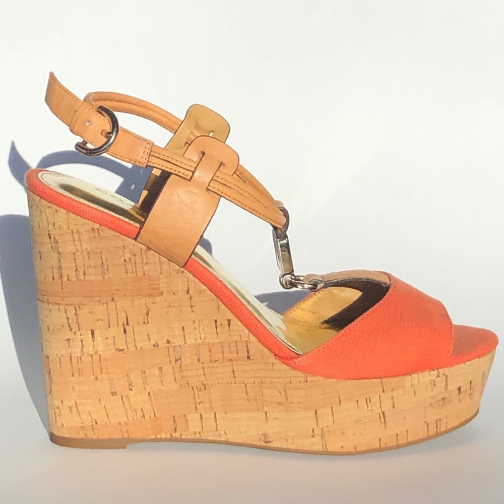 COACH Papaya ‘Linden’ Platform Wedges